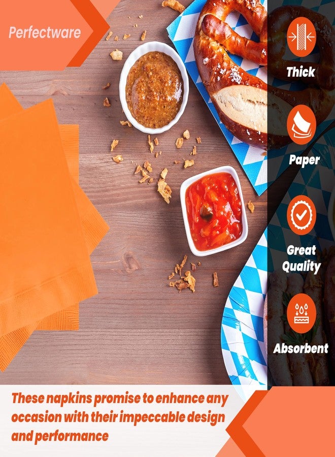 بيرفيكت وير مناديل مشروبات برتقالية من طبقتين من بيرفكت وير - عبوة من 250 منديل - Image 4